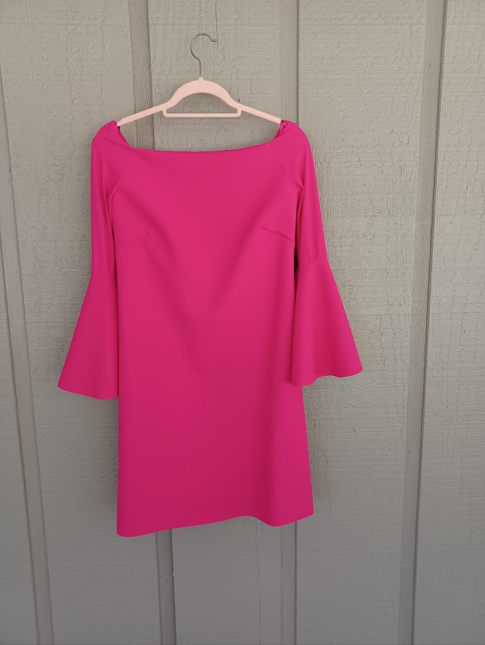 Chiara Boni La Petite Robe Bell Sleeve Boat Neck Dress Size 40 US 4 Wedding Gues